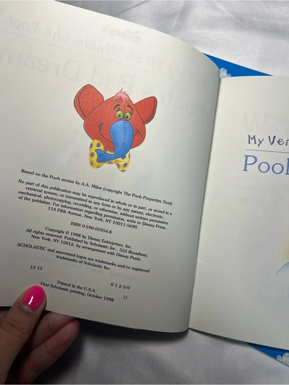 Vintage 90s Disney My Very First Winnie The Pooh Books Lot 3 PB Pooh’s Bad Dream